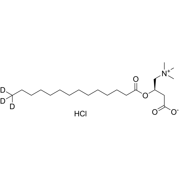Myristoyl-L-carnitine-14,14,14-d3(chloride) 1297271-54-5